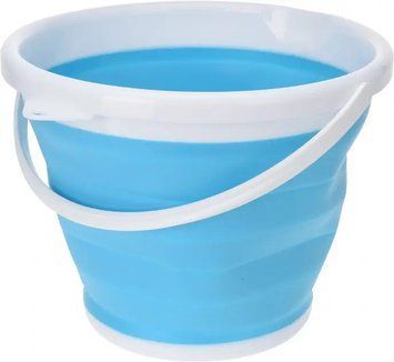 Складне відро Silicon Bucket 10арк., Туристичне відро, Силіконове відро pr55810 фото