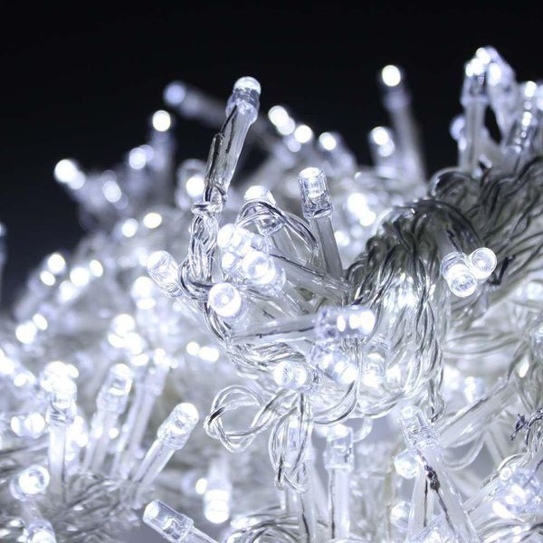 Гірлянда-нитка (String-Lights) 400W-1 внутрішня, з прозорим проводом, 20м (Білий колір) DP-11874 фото