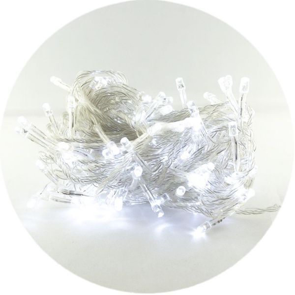 Гірлянда-нитка (String-Lights) 400W-1 внутрішня, з прозорим проводом, 20м (Білий колір) DP-11874 фото