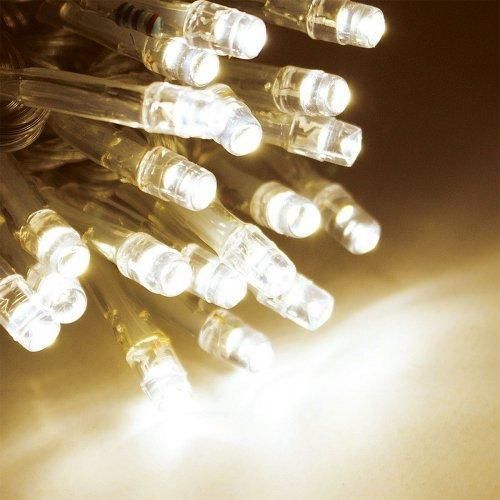 Гірлянда-нитка (String-Lights) 400WW-1 внутрішня, з прозорим проводом, 20м (Колір: Білий-теплий) DP-11875 фото