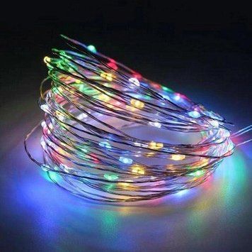 Гирлянда-роса (Copper Wire) 100M-2 внутренняя, с прозрачным проводом, 10м (Разноцветная) DP-НФ-00005798 фото