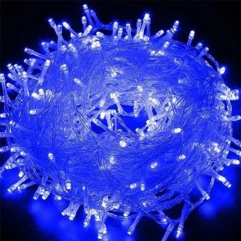 Гирлянда-сетка (Net-Lights) NET180B-1 внутренняя, с прозрачным проводом, 2м (Синий) DP-7495 фото