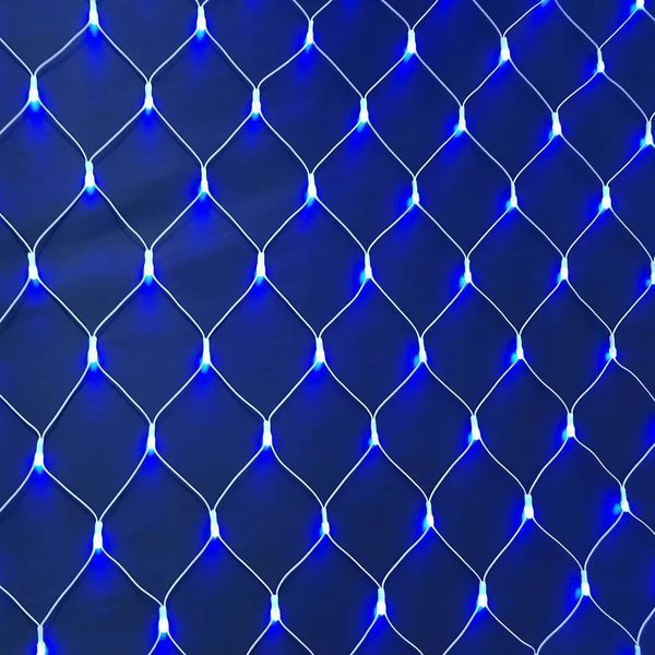 Гирлянда-сетка (Net-Lights) NET180B-1 внутренняя, с прозрачным проводом, 2м (Синий) DP-7495 фото