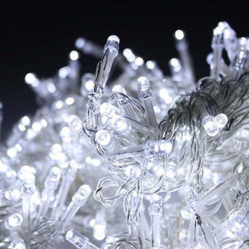 Гирлянда-нить (String-Lights) 100W-2 внутренняя, с прозрачным проводом, 7м (Белый цвет) DP-8836 фото
