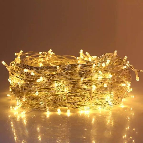 Гірлянда-роса (Copper Wire) 100WW-4 внутрішня, з прозорим проводом, 10м (Колір: Білий-теплий) DP-НФ-00005799 фото
