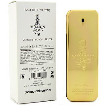 Paco Rabanne 1 Million туалетная вода 100 ml. (Тестер Пако Рабанна 1 Миллион) 56981 фото