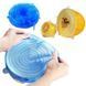 Силиконовые крышки универсальные Super stretch silicone lids 6шт многоразовые крышки для хранения 1127 фото 3