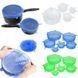 Силиконовые крышки универсальные Super stretch silicone lids 6шт многоразовые крышки для хранения 1127 фото 6