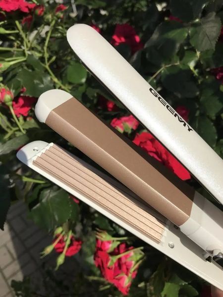 Професійна праска, гофре для волосся 2 в 1 Gemei GM-402 karl402 фото