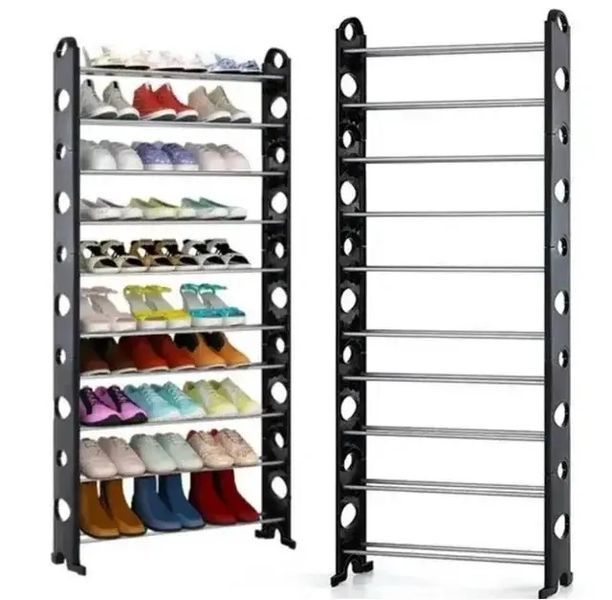 Полиця для взуття Shoe rack (10 полиць, 30 пар) (25Wх7.9"Dх60.6H) 8060 mu100016 фото