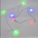 Гирлянда-нить (String-Lights) 20Parts-2 внутренняя, с прозрачным проводом, 3м (Разноцветная) DP-НФ-00005609 фото 3