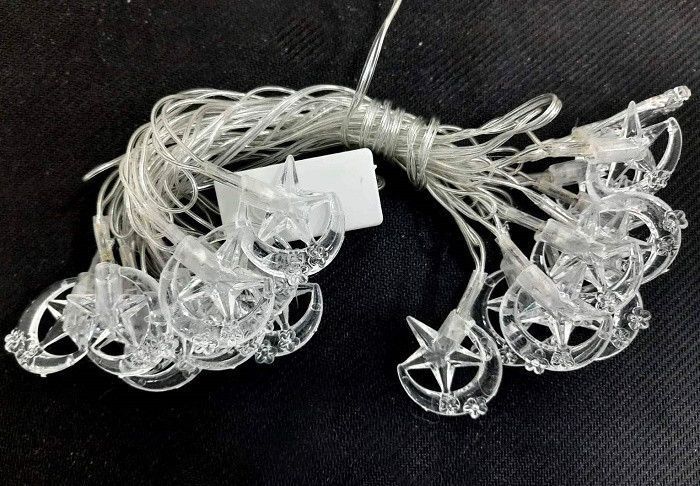 Гірлянда-нитка (String-Lights) 20Parts-4 внутрішня, з прозорим проводом, 3м (Різнокольорова) DP-НФ-00005611 фото