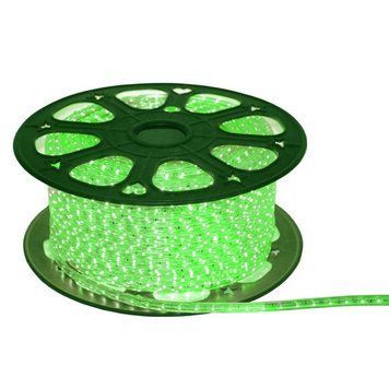 Гирлянда-лента (Rope-Lights) SMD5050-G наружная, с прозрачным проводом, 100м (Зеленый цвет) DP-9738 фото