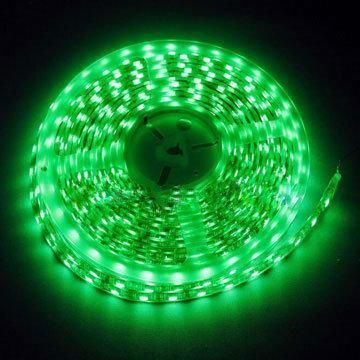 Гірлянда-стрічка (Rope-Lights) SMD5050-G зовнішня, з прозорим дротом, 100м (Зелений колір) DP-9738 фото