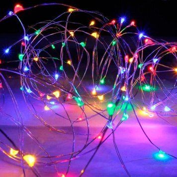 Гирлянда-роса (Copper Wire) 30M-1 внутренняя, с прозрачным проводом, 3м (Разноцветная) DP-НФ-00007464 фото