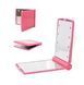 Зеркало косметическое Travel Mirror Pink с LED подсветкой на 8 светодиодов 2053114586 фото 2