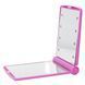 Зеркало косметическое Travel Mirror Pink с LED подсветкой на 8 светодиодов 2053114586 фото 1