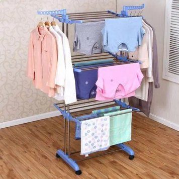 Складная сушилка для белья Garment Rack With Wheels 3203115 фото