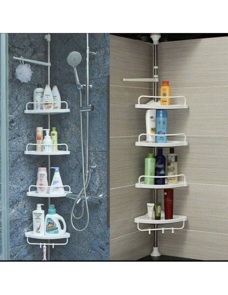Розсувна Полиця Для Ванної Кімнати Кутова Multi Corner Shelf NEO-13000 фото