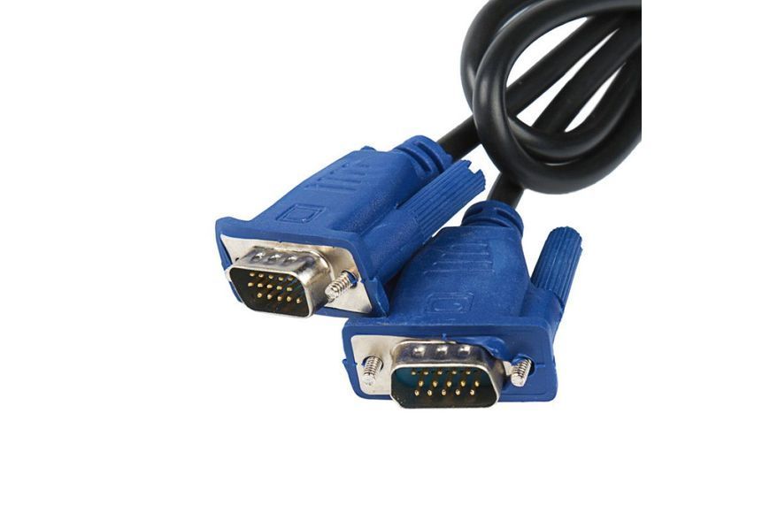 Кабель, переходник с VGA на VGA длинной 5м с двумя фильтрами 3456143 фото