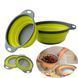 Друшляк силіконовий складаний великий + маленький Collapsible filter baskets V3348 фото 2