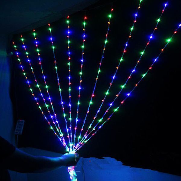 Гірлянда-водоспад (Curtain-Lights) Itrains-480-M внутрішня, з прозорим дротом, 3*3м (Різнокольорова) DP-НФ-00005656 фото