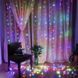 Гірлянда-водоспад (Curtain-Lights) Itrains-480-M внутрішня, з прозорим дротом, 3*3м (Різнокольорова) DP-НФ-00005656 фото 1