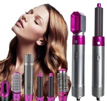 Стайлер 5в1 Hot Air Styler для разных типов волос с функциями придания объема, выпрямления, укладки 22154677 фото