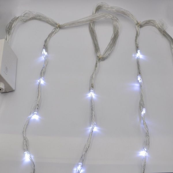 Гірлянда-водоспад (Curtain-Lights) Itrains 240W-2 внутрішня, з прозорим проводом, 2м (Колір: Білий) DP-НФ-00005806 фото